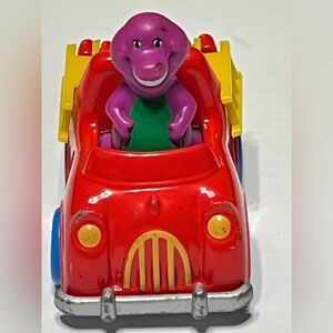 Vintage 1993 Barney Die Cast  Red Fire Truck